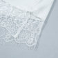White Lace Asymmetric Blouse