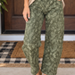 Green Paisley Denim Pants