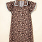 Leopard Lace Trim Loose Dress