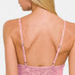 Zenana Washed Ribbed Bra Padded Cami
