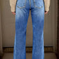 Acid Wash Straight Leg Jeans