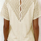 Lace Waffle Knit Blouse