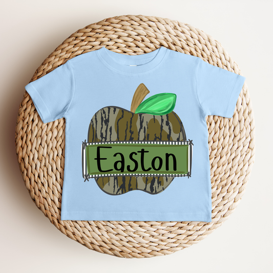 Custom Name Apple Camo Tee.