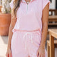 Pink Plaid Casual Set