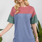 Celeste Full Size Ribbed Color Block T-Shirt