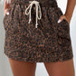 Brown Leopard Elastic Skort RTS