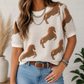 White Horse Printed Sweater
