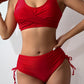 Scoop Neck Wide Strap Bikini Set