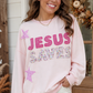 Patchwork Jesus Saves Baggy Sweatshirt