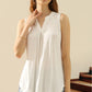 Ninexis Full Size Notched Sleeveless Top