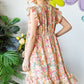 Heimish Full Size Floral Ruffled V-Neck Dress