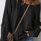 Exposed Seam Long Sleeve Sweatshirt