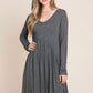 Long Sleeve Loose Fit Dress