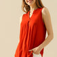 Ninexis Full Size Notched Sleeveless Top