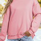 Oversize Mock Neck Sweatshirt