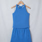 Spring Elastic Skort Set