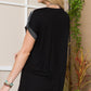 Celeste Full Size Color Block Round Neck Short Sleeve T-Shirt