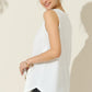 Ninexis Round Neck Button Side Tank