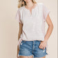 Cotton Bleu by Nu Label Striped Short Sleeve T-Shirt