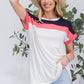 Celeste Full Size Color Block Round Neck Short Sleeve T-Shirt