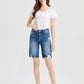 BAYEAS Full Size Super High Rise Denim Bermuda Shorts