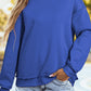Oversize Mock Neck Sweatshirt