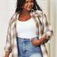 Plaid Dropped Shoulder Shirt