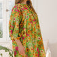 ODDI Full Size Floral Tied Neck Mini Dress