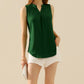Ninexis Full Size Notched Sleeveless Top