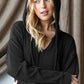 Heimish Ribbed Long Sleeve Hooded Dress