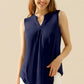 Ninexis Full Size Notched Sleeveless Top