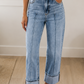 Center Seam Cuffed Jeans