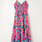 Printed V-Neck Maxi Cami Dress