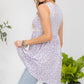 Celeste Full Size Contrast High-Low Hem Tank