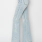 Risen Full Size High Rise Front Patch Pocket Flare Jeans
