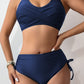 Scoop Neck Wide Strap Bikini Set