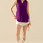 Ninexis Full Size Notched Sleeveless Top