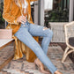 Open Front Long Sleeve Coat