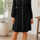 Black Button Up Dress RTS