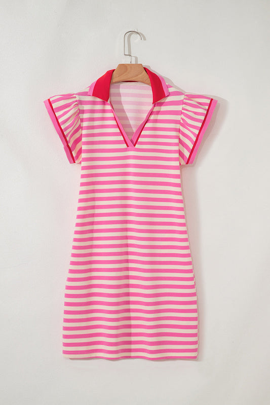 Stripe Contrast Dress *multiple colors*