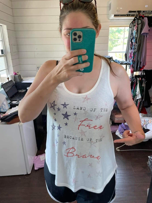 Land of The Free Tank Top