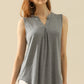 Ninexis Full Size Notched Sleeveless Top