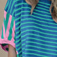Striped Round Neck Half Sleeve T-Shirt