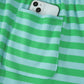 Green Stripe Plus Shortie Outfit
