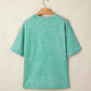 Mint Green Mineral Oversized Top
