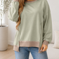 Colorblock Oversized Sweatshirt