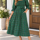 Plaid Knot Midi Dress
