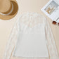 Lace Mesh Long Sleeve Top