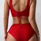 Scoop Neck Wide Strap Bikini Set