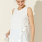 Ninexis Round Neck Button Side Tank